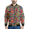 Retro Psychedelic Hippie Pattern Print Men's Bomber Jacket