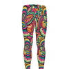 Retro Psychedelic Hippie Pattern Print Men's leggings