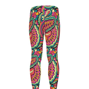 Retro Psychedelic Hippie Pattern Print Men's leggings