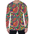 Retro Psychedelic Hippie Pattern Print Men's Long Sleeve T-Shirt