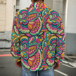 Retro Psychedelic Hippie Pattern Print Men's Shirt Jacket