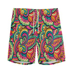 Retro Psychedelic Hippie Pattern Print Men's Sports Shorts