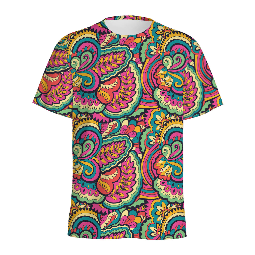 Retro Psychedelic Hippie Pattern Print Men's Sports T-Shirt
