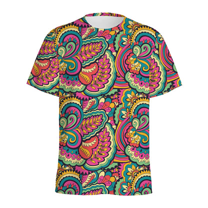 Retro Psychedelic Hippie Pattern Print Men's Sports T-Shirt