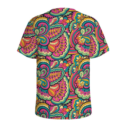 Retro Psychedelic Hippie Pattern Print Men's Sports T-Shirt
