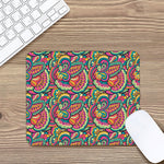 Retro Psychedelic Hippie Pattern Print Mouse Pad