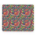 Retro Psychedelic Hippie Pattern Print Mouse Pad