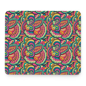 Retro Psychedelic Hippie Pattern Print Mouse Pad