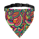 Retro Psychedelic Hippie Pattern Print Over The Collar Dog Bandana