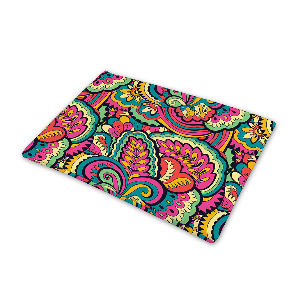 Retro Psychedelic Hippie Pattern Print Pet Cooling Mat Cover