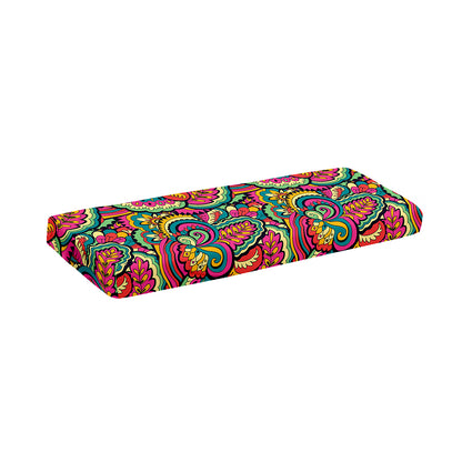 Retro Psychedelic Hippie Pattern Print Piano Keyboard Cover