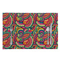 Retro Psychedelic Hippie Pattern Print Placemat