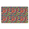 Retro Psychedelic Hippie Pattern Print Polyester Doormat