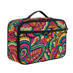 Retro Psychedelic Hippie Pattern Print Portable Lunch Bag