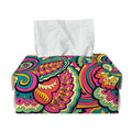 Retro Psychedelic Hippie Pattern Print Rectangle Tissue Box Cover