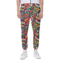 Retro Psychedelic Hippie Pattern Print Joggers