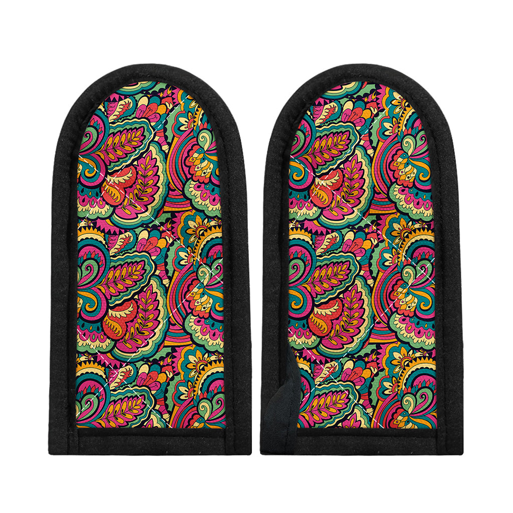 Retro Psychedelic Hippie Pattern Print Skillet Handle Cover
