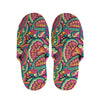 Retro Psychedelic Hippie Pattern Print Slippers