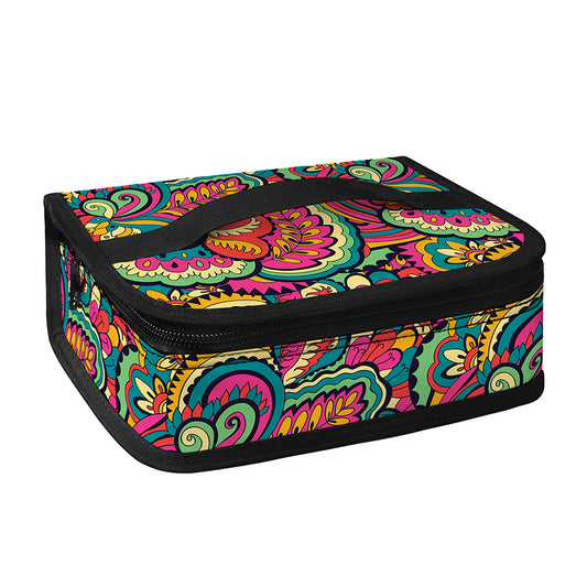 Retro Psychedelic Hippie Pattern Print Small Lunch Bag