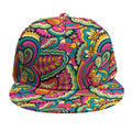 Retro Psychedelic Hippie Pattern Print Snapback Cap