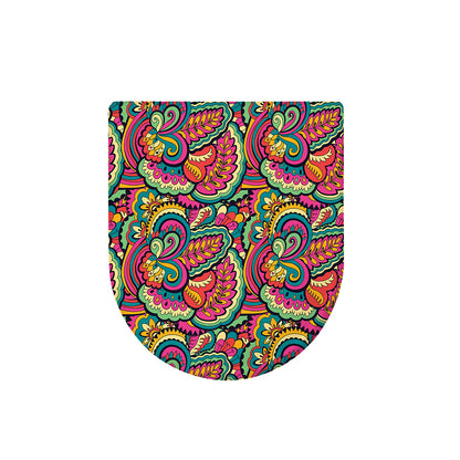 Retro Psychedelic Hippie Pattern Print Toilet Lid Cover