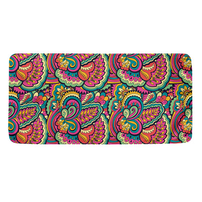 Retro Psychedelic Hippie Pattern Print Towel