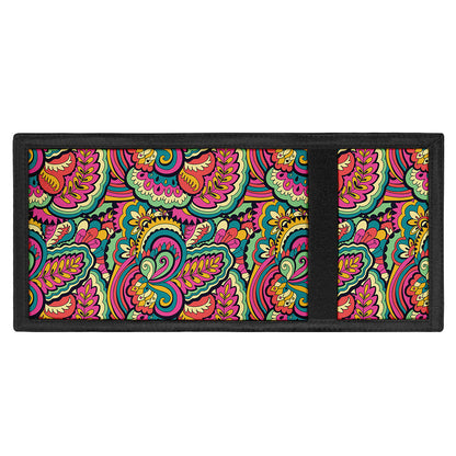 Retro Psychedelic Hippie Pattern Print Trifold Wallet