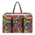 Retro Psychedelic Hippie Pattern Print Utility Tote Bag