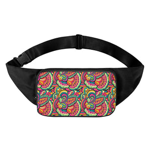 Retro Psychedelic Hippie Pattern Print Waist Bag