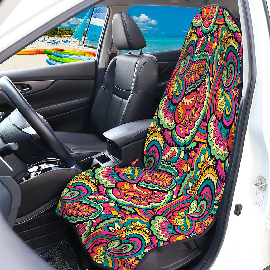 Retro Psychedelic Hippie Pattern Print Waterproof Car Seat Cover