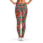 Retro Psychedelic Hippie Pattern Print Women's Leggings
