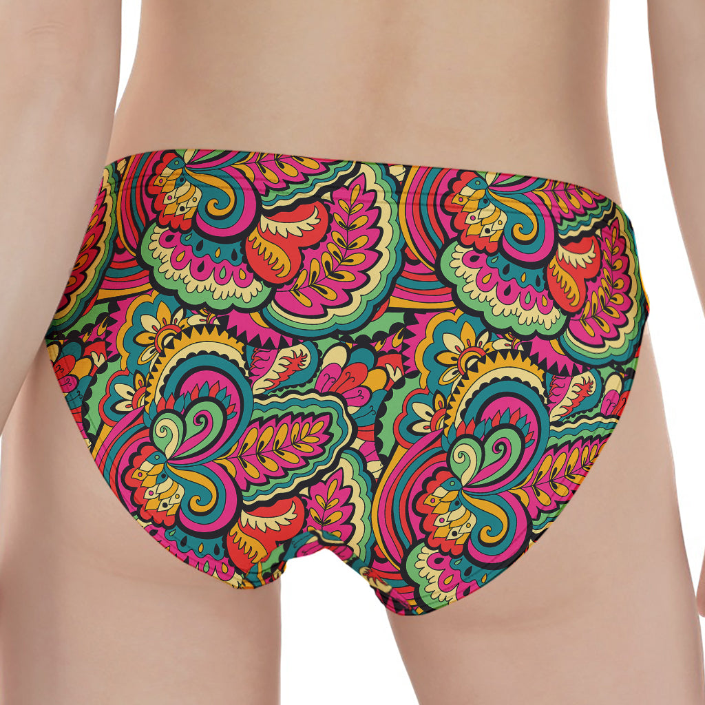 Retro Psychedelic Hippie Pattern Print Women's Panties