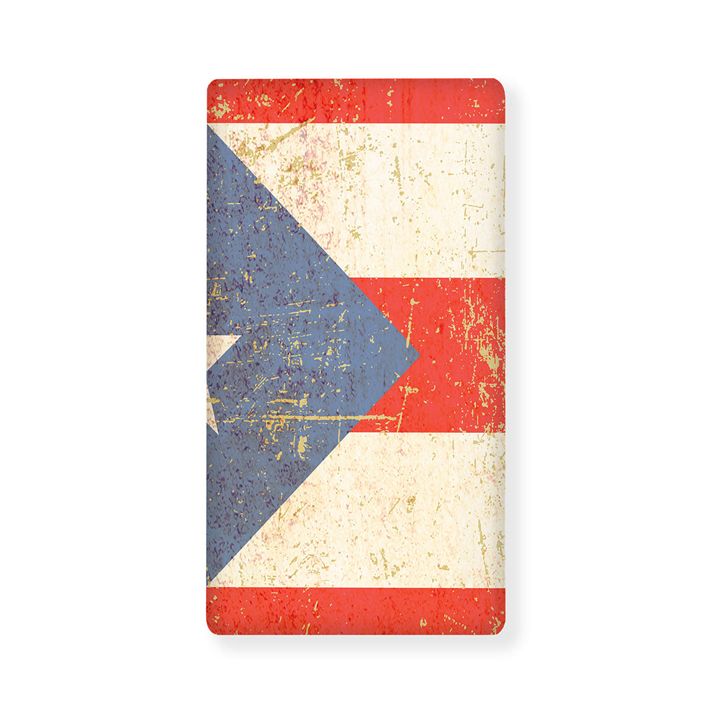 Retro Puerto Rican Flag Print Baby Crib Sheet