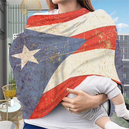 Retro Puerto Rican Flag Print Baby Seat Cover