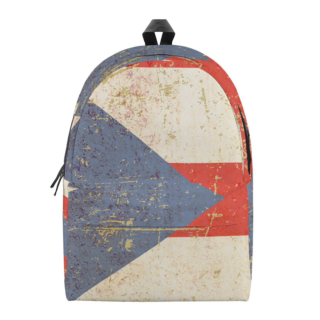 Retro Puerto Rican Flag Print Backpack