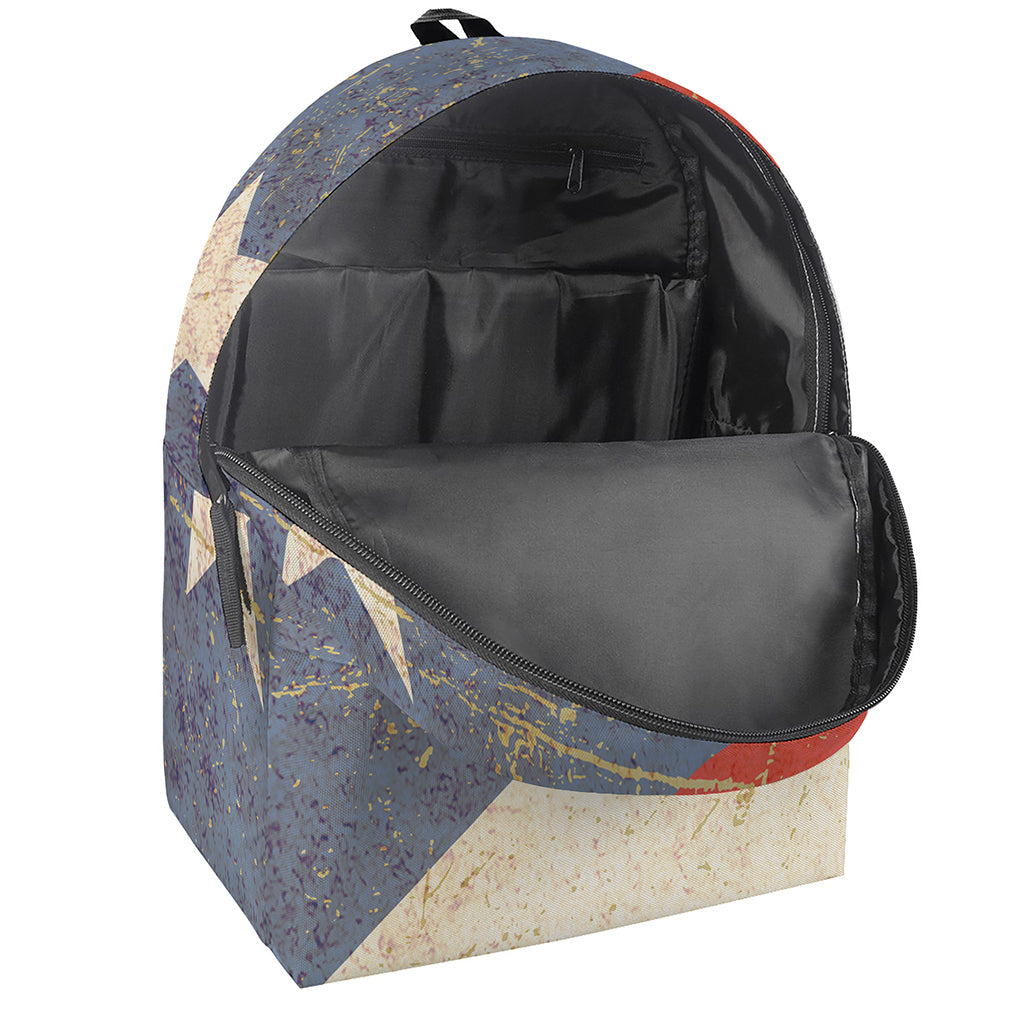 Retro Puerto Rican Flag Print Backpack