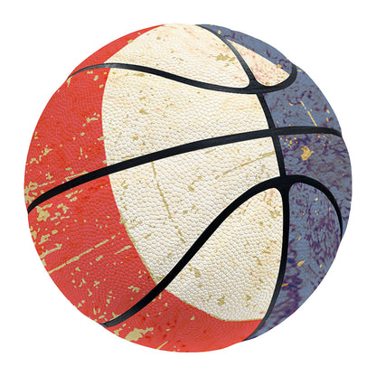 Retro Puerto Rican Flag Print Basketball