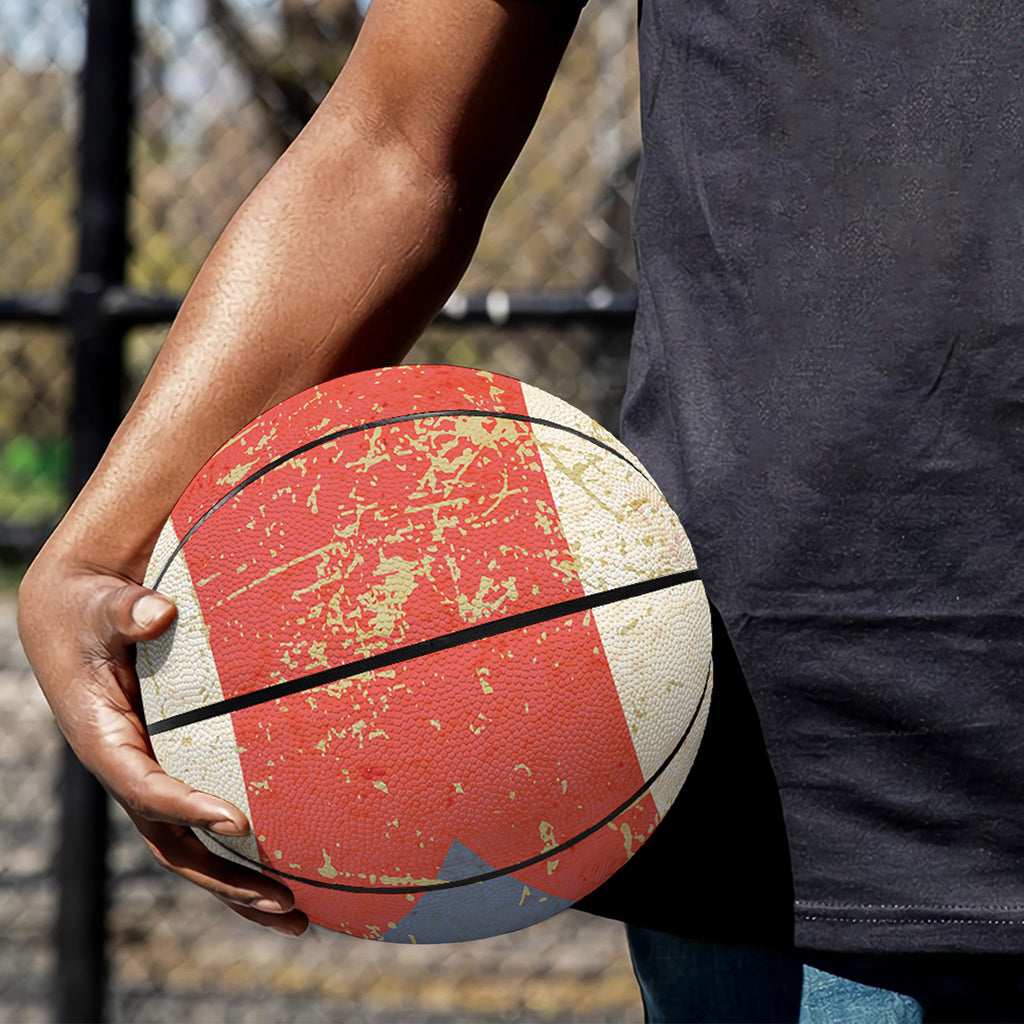 Retro Puerto Rican Flag Print Basketball