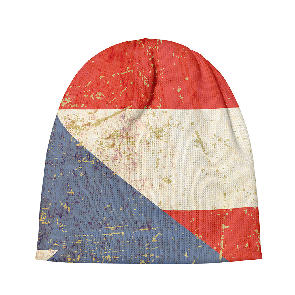 Retro Puerto Rican Flag Print Beanie