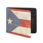Retro Puerto Rican Flag Print Bifold Wallet