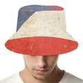 Retro Puerto Rican Flag Print Bucket Hat