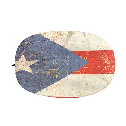 Retro Puerto Rican Flag Print Car Side Mirror Covers
