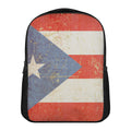 Retro Puerto Rican Flag Print Casual Backpack