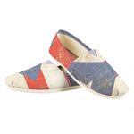 Retro Puerto Rican Flag Print Casual Shoes