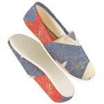 Retro Puerto Rican Flag Print Casual Shoes