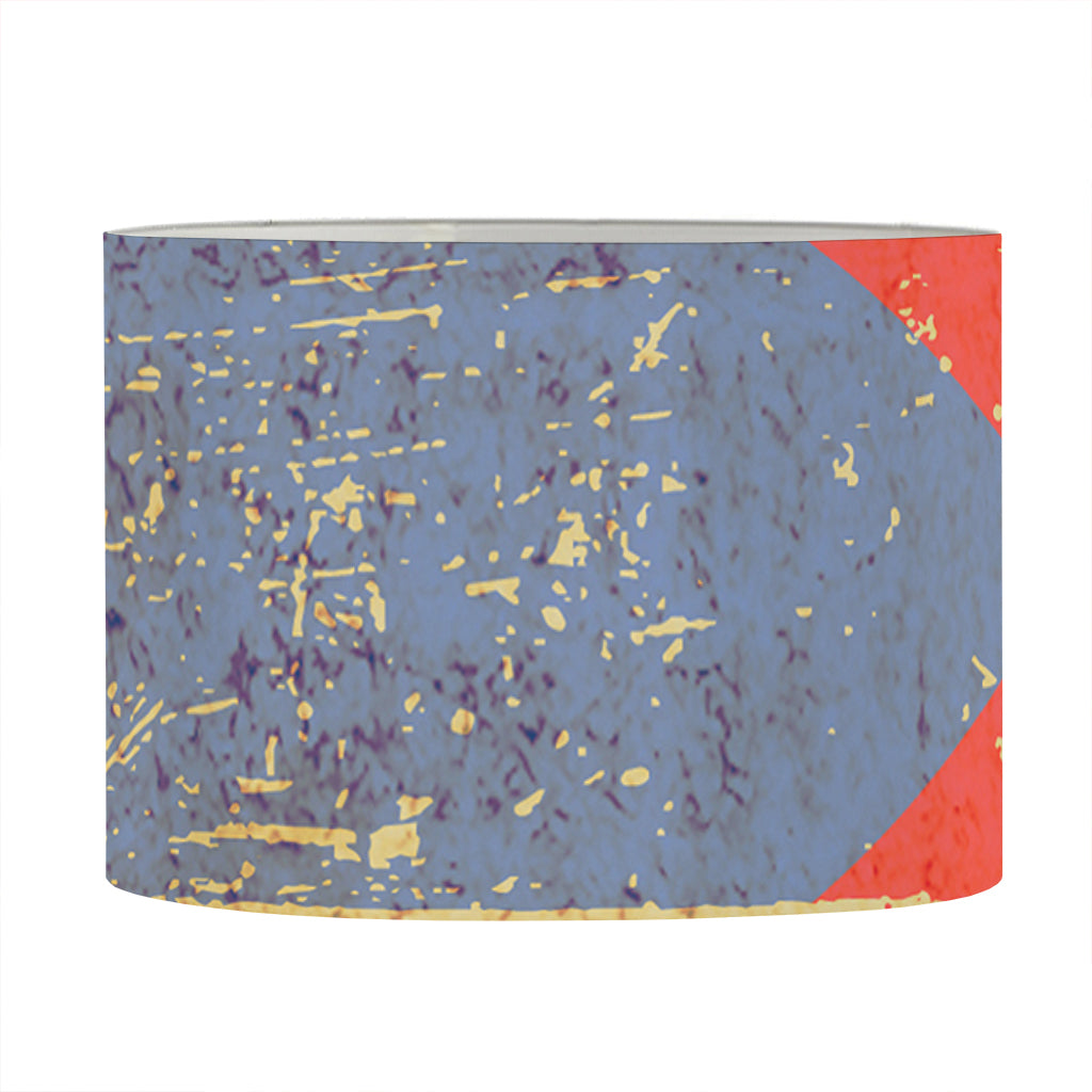 Retro Puerto Rican Flag Print Drum Lamp Shade