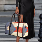 Retro Puerto Rican Flag Print Duffle Bag