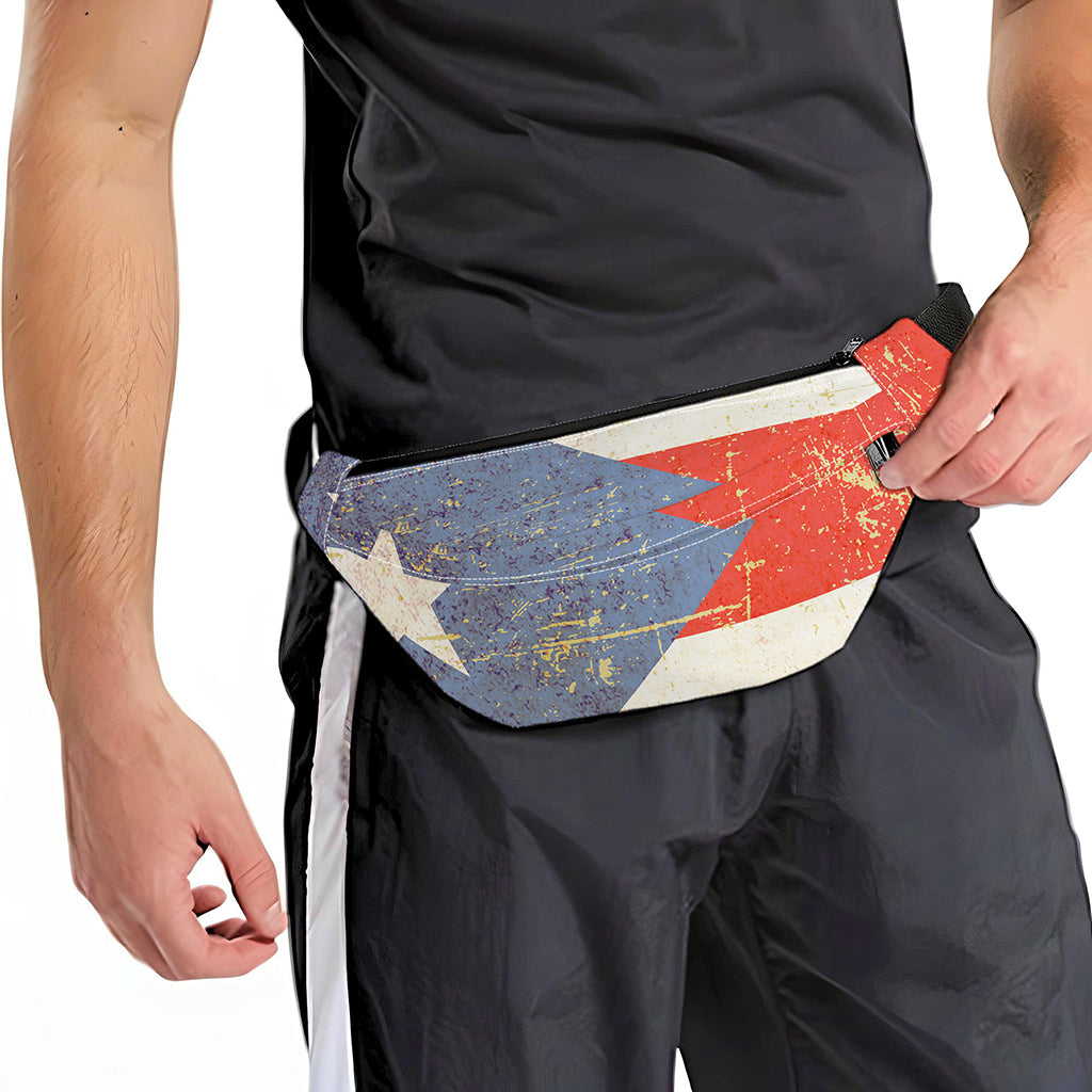 Retro Puerto Rican Flag Print Fanny Pack