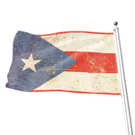 Retro Puerto Rican Flag Print Flag
