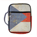 Retro Puerto Rican Flag Print Front Pocket Bible Bag